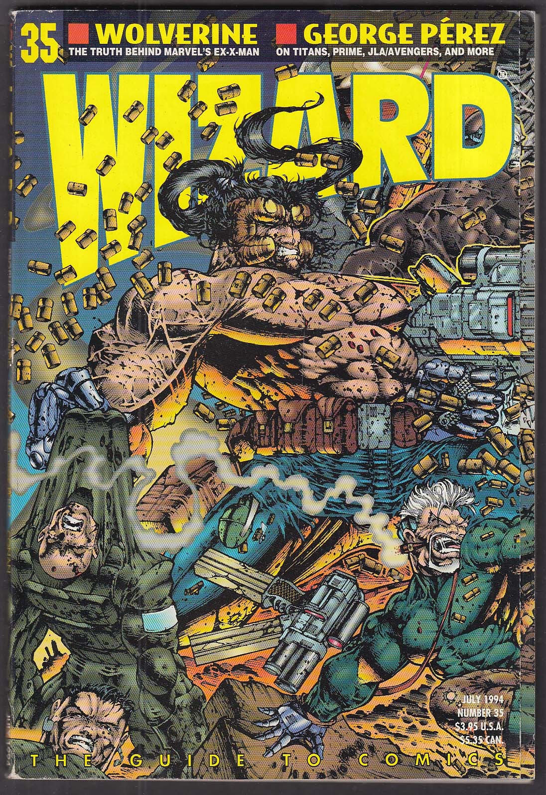 WIZARD #35 Wolverine George Perez Rob Liefeld Stephen Platt 7 1994