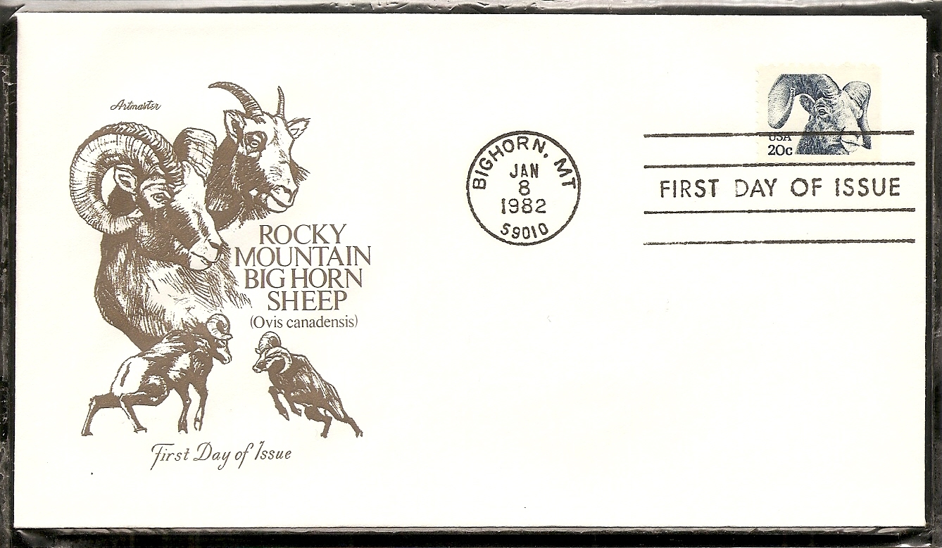 US SC # 1949 Bighorn FDC. Artmaster Cachet.