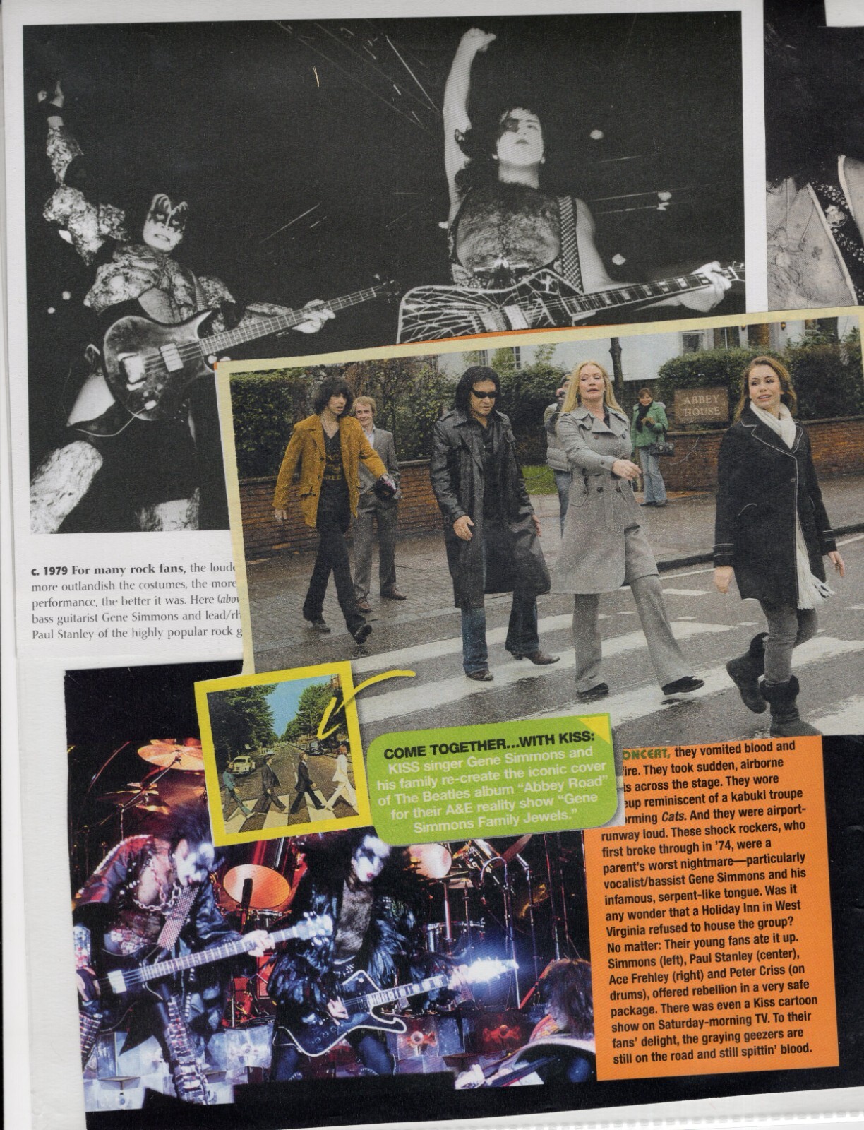 KISS Gene Simmons Magazine Photo Clipping Lot P6309