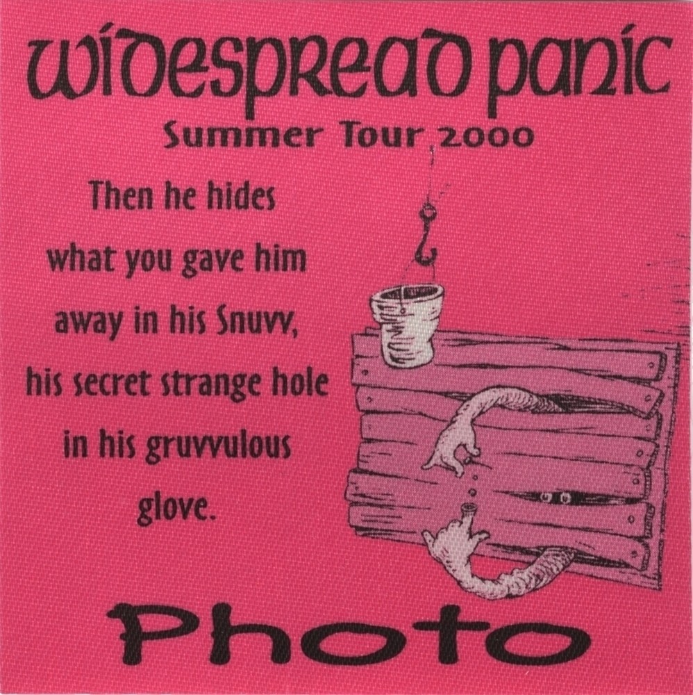 Widespread Panic 2000 concert tour Dr. Suess Cat in the Hat Photo Backstage Pass