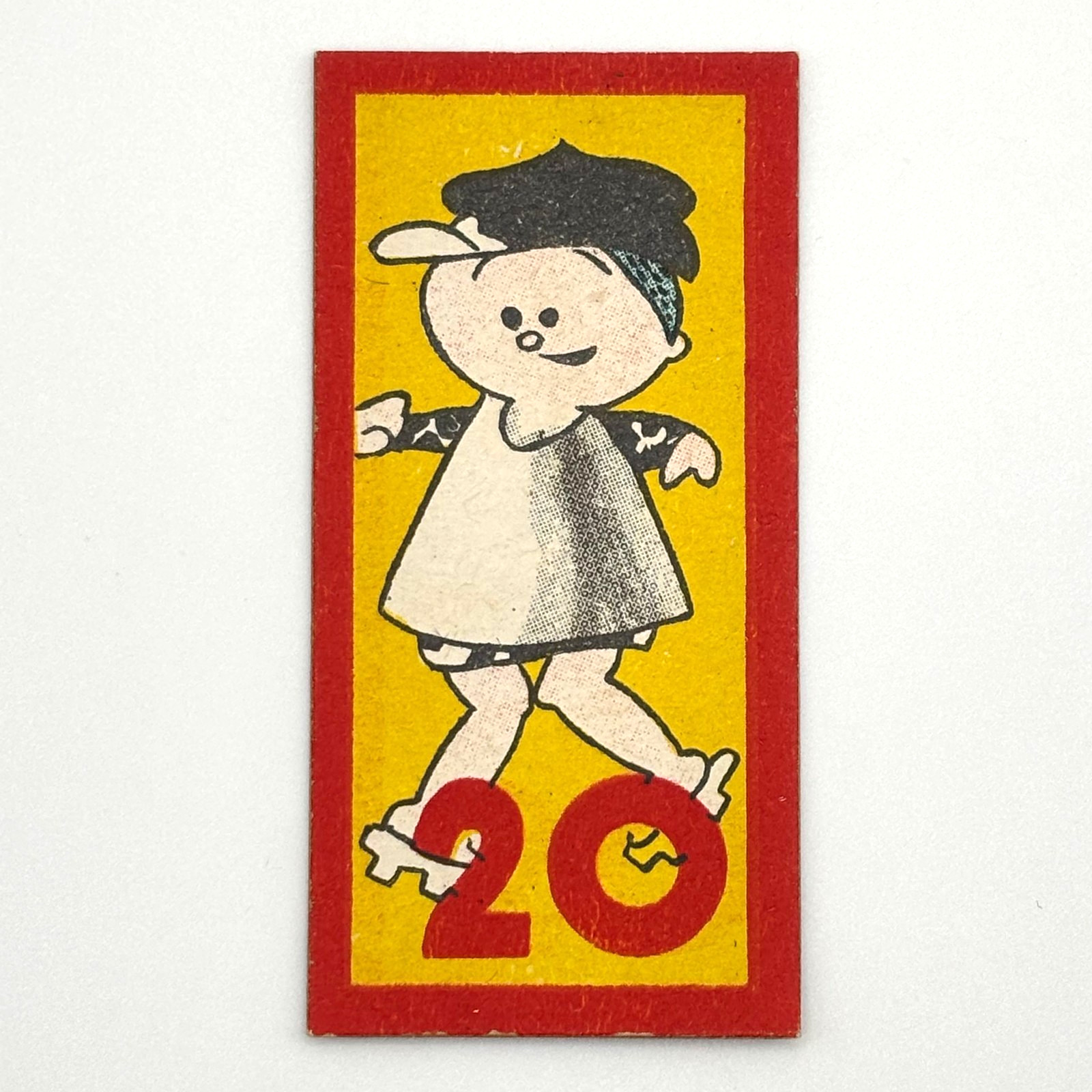 Vintage Japanese Menko Point Card Early Showa Era Original Illustration Paper