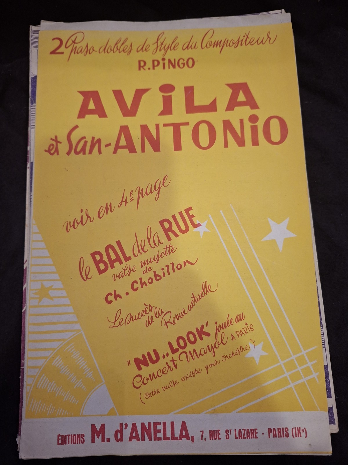 Avila And San Antonio Pingo Sheet Music