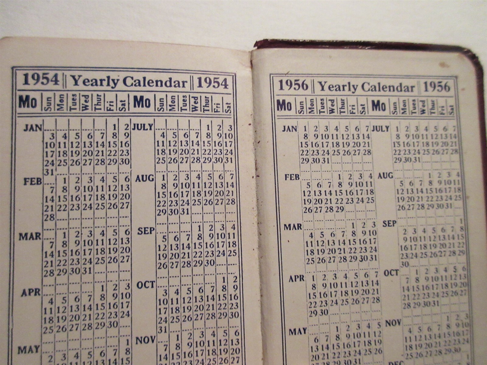 1955 Weatherhead Funeral Home Orange, NJ Calendar booklet