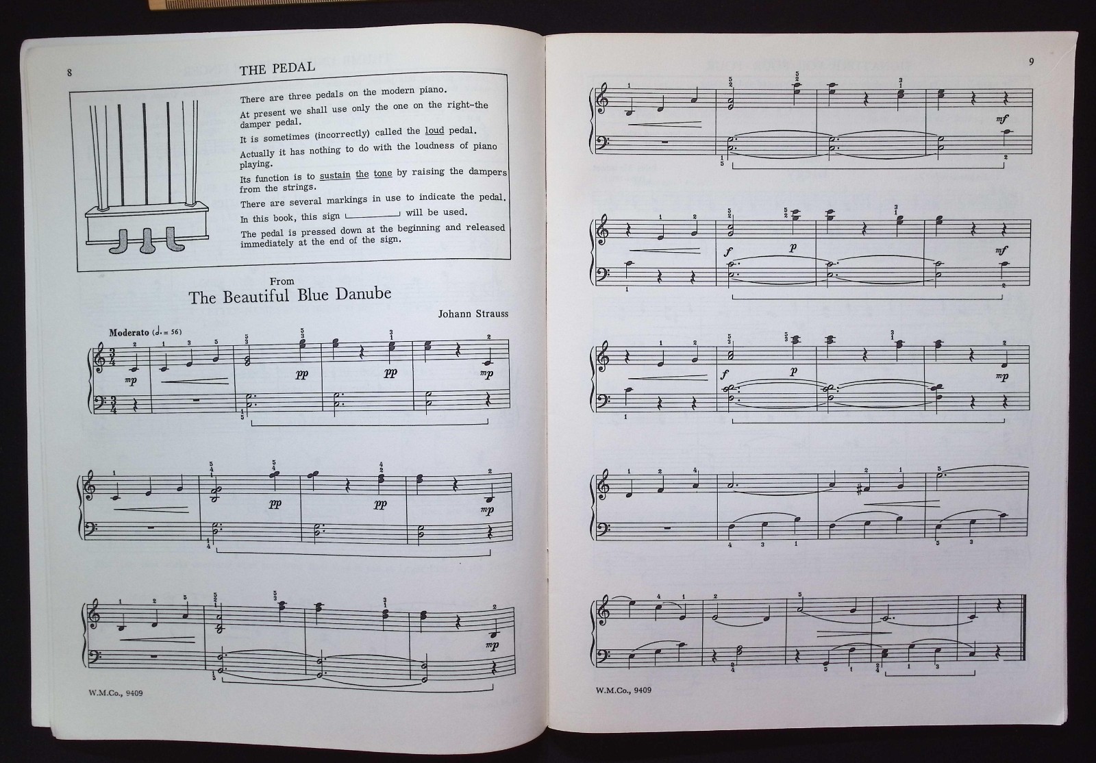 Adult Piano Book II by John Thompson, 1973 The Willis Music Co., W.M.Co. 9409