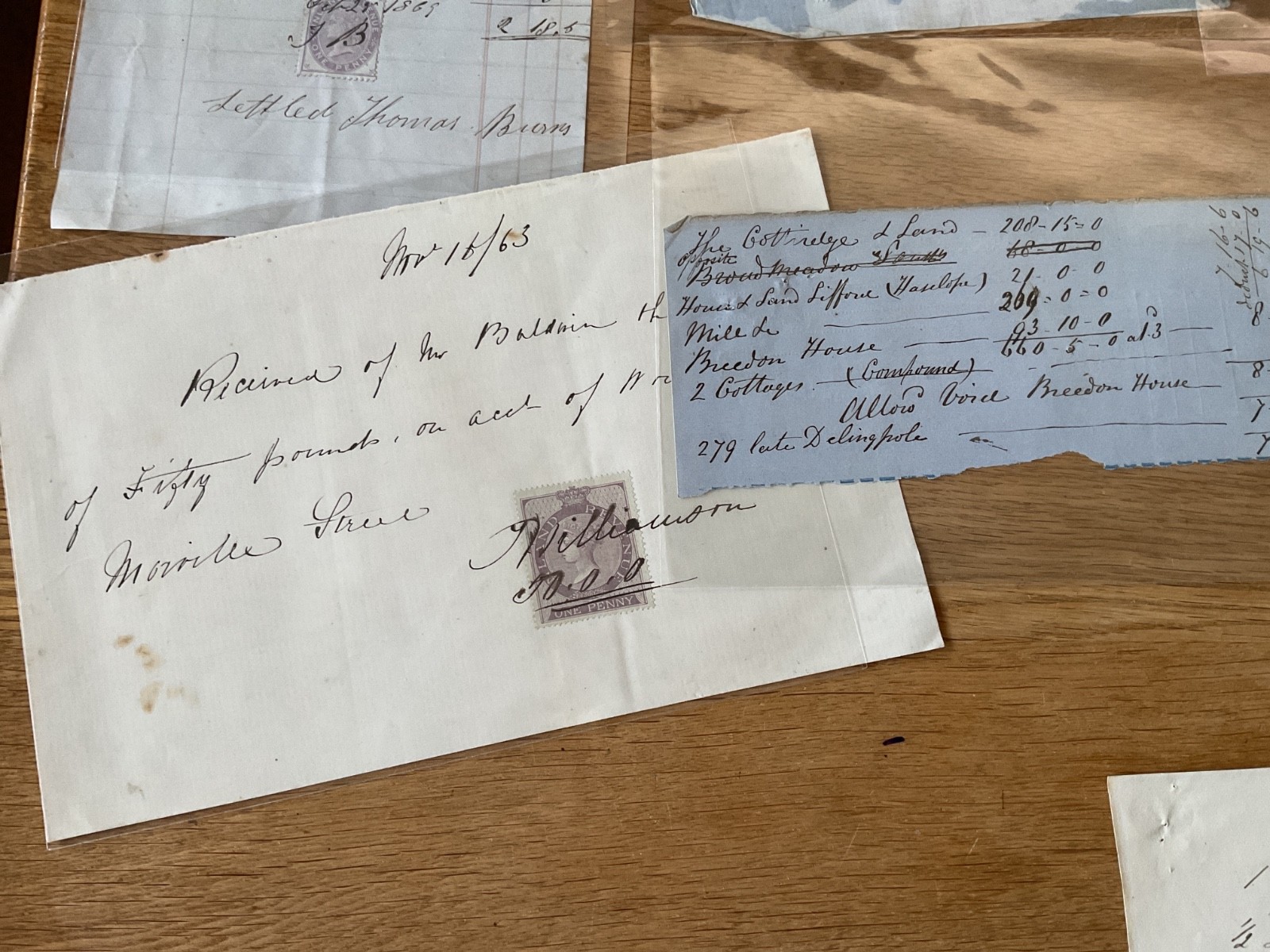 Baldwin British Industry 19th century 50+ receipt items