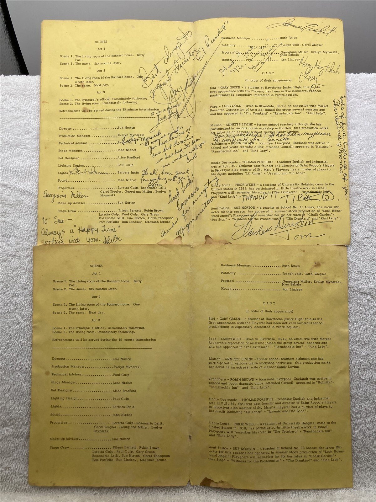 1965 St. Andrews Players Yonkers New York Programs St. Mary’s Play Vtg