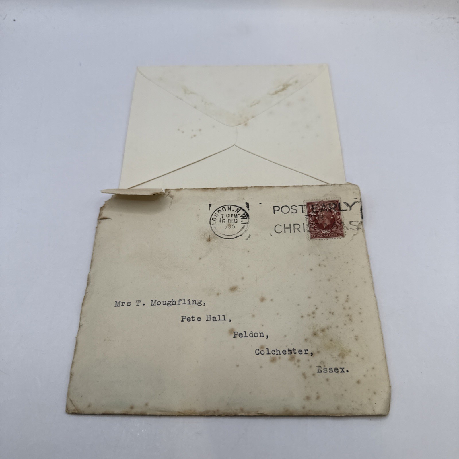 1936 LETTER & PRE-PAID ENVELOPE OETZMANN & Co LONDON