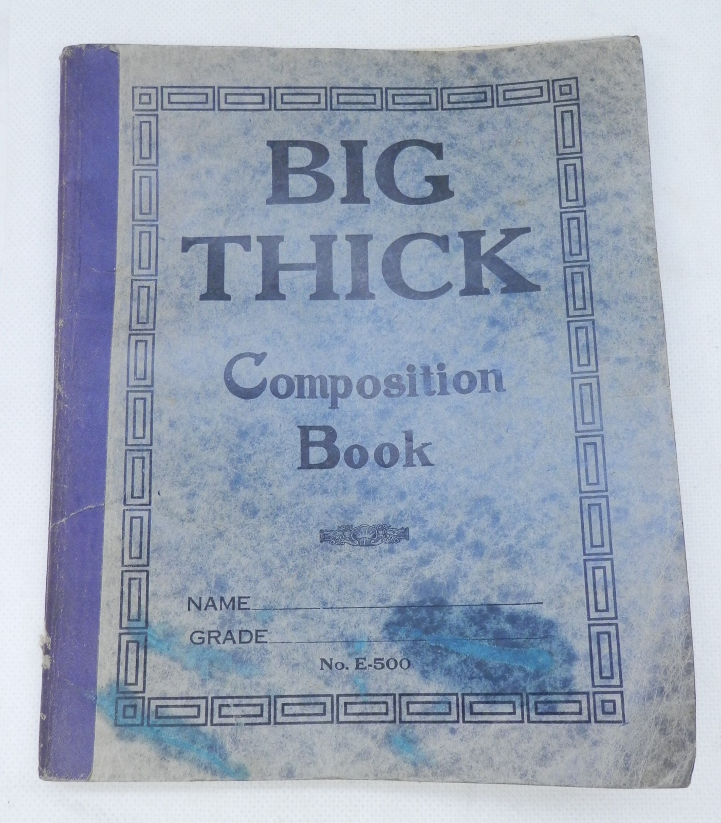 Vintage 1920s “BIG THICK” Lined Paper Pad Composition Book #E-500