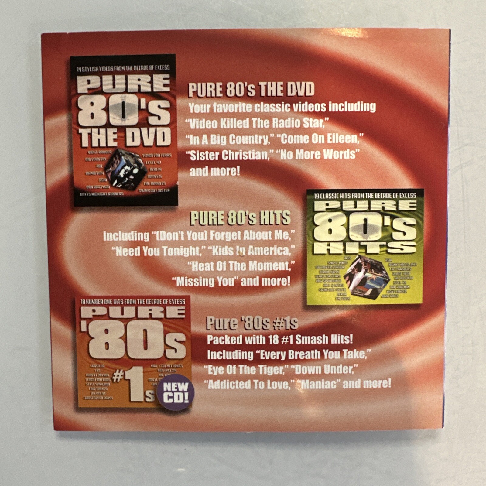 I Want My 80’s Music Cds Paper Insert Advertising
