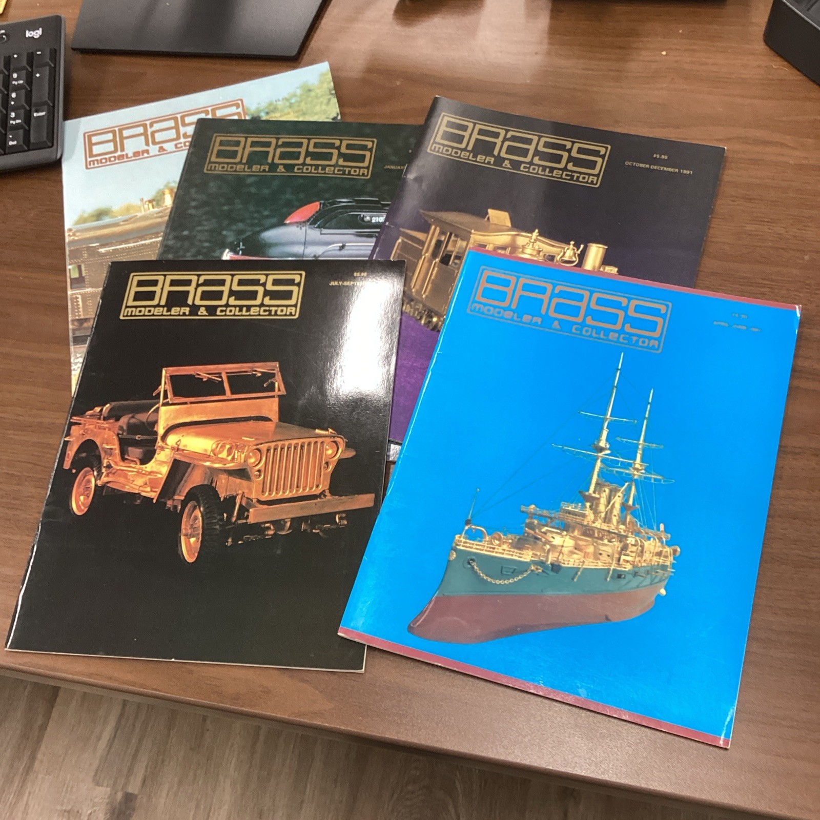 5 Issues Brass Modeler & Collector Magazine Complete 1991 & 1992 Really Nice