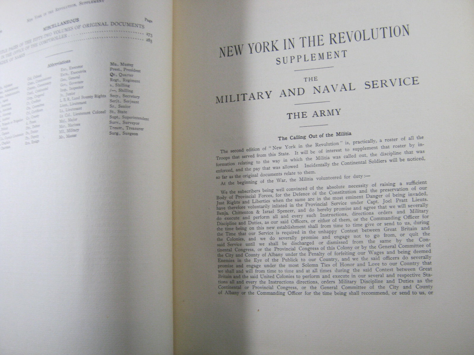 New York in the Revolution as Colony and State Supplement VOL.II , 1904 KNIGHT