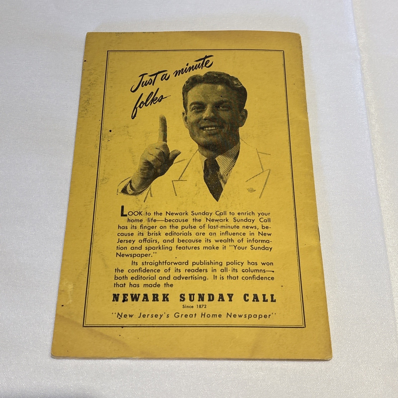 1946 Newspaper Carrier’s Yearbook Essex County Newsdealers Association Newark NJ