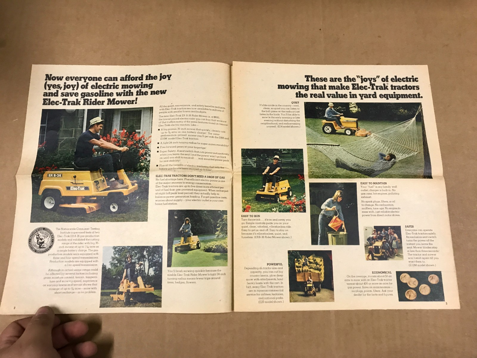 Vintage Peace & Quiet – General Electric Elec-Trak Mowers Dealer Sales Catalog