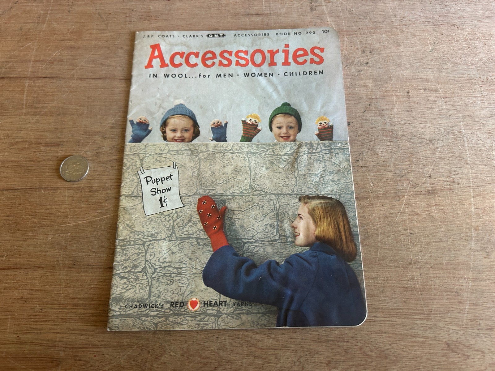 Chadwick’s Red Heart Yarns Catalog Accessories Booklet 1952 No. 290 Vintage