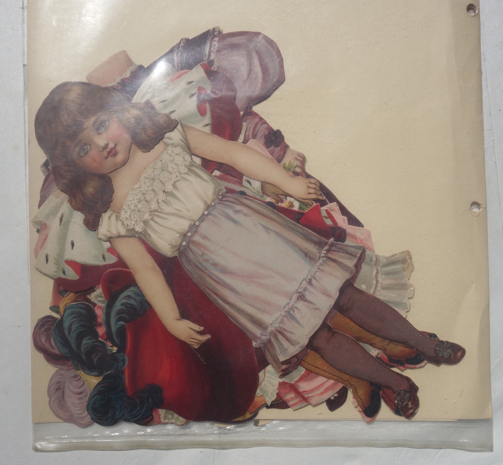 1890s Tuck & Sons Dear Dorothy 13″ Large Paper Doll Complete Artistic 500 9 Pcs.