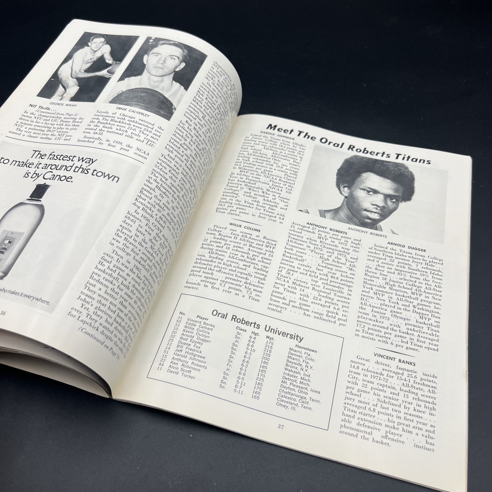 1975 NIT 38th Annual Basketball Tournament Program