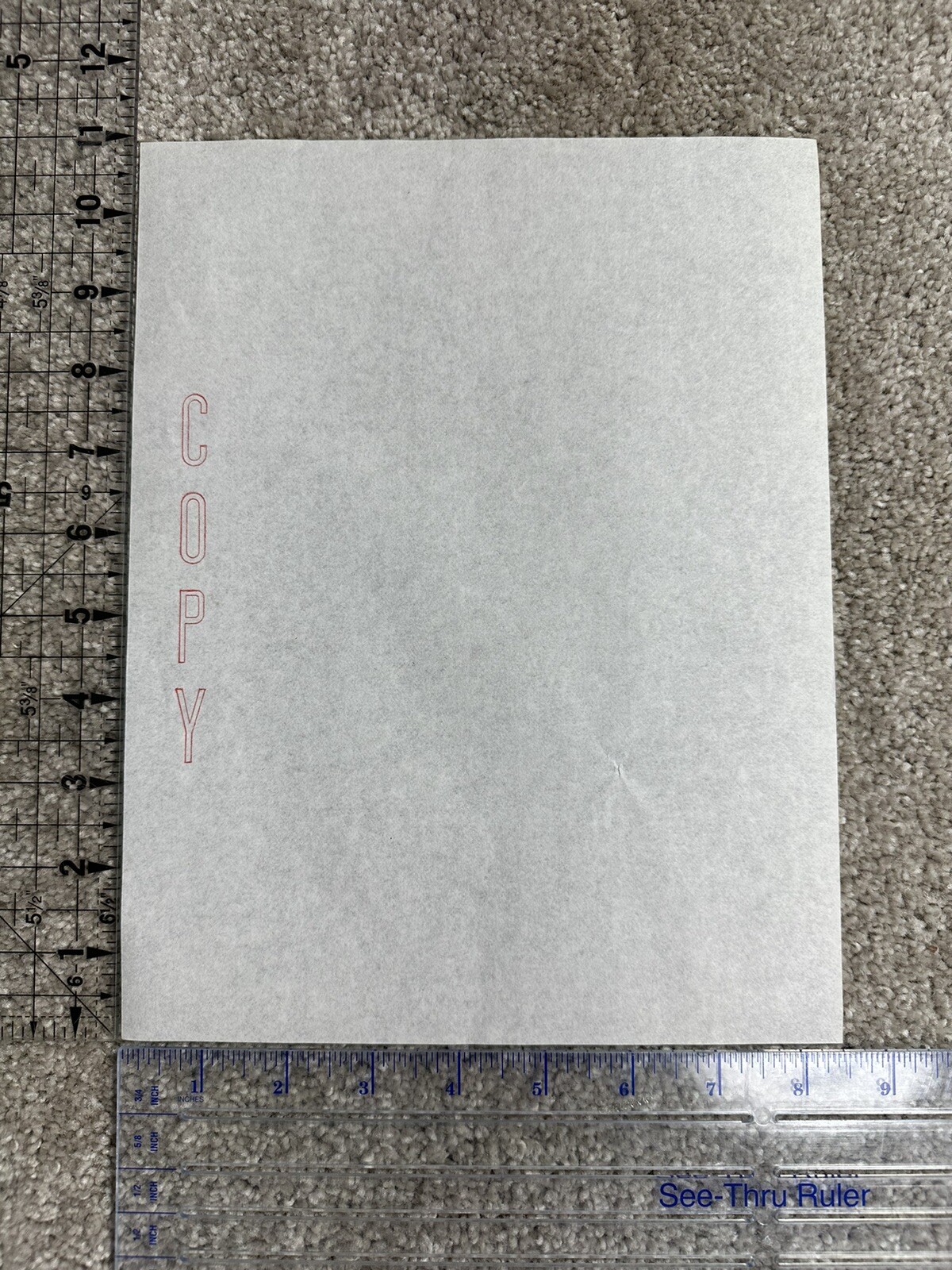 20 Sheets of UNUSED Vintage 8 1/2″ x 11″ Onion Skin Stationary Paper “Copy”