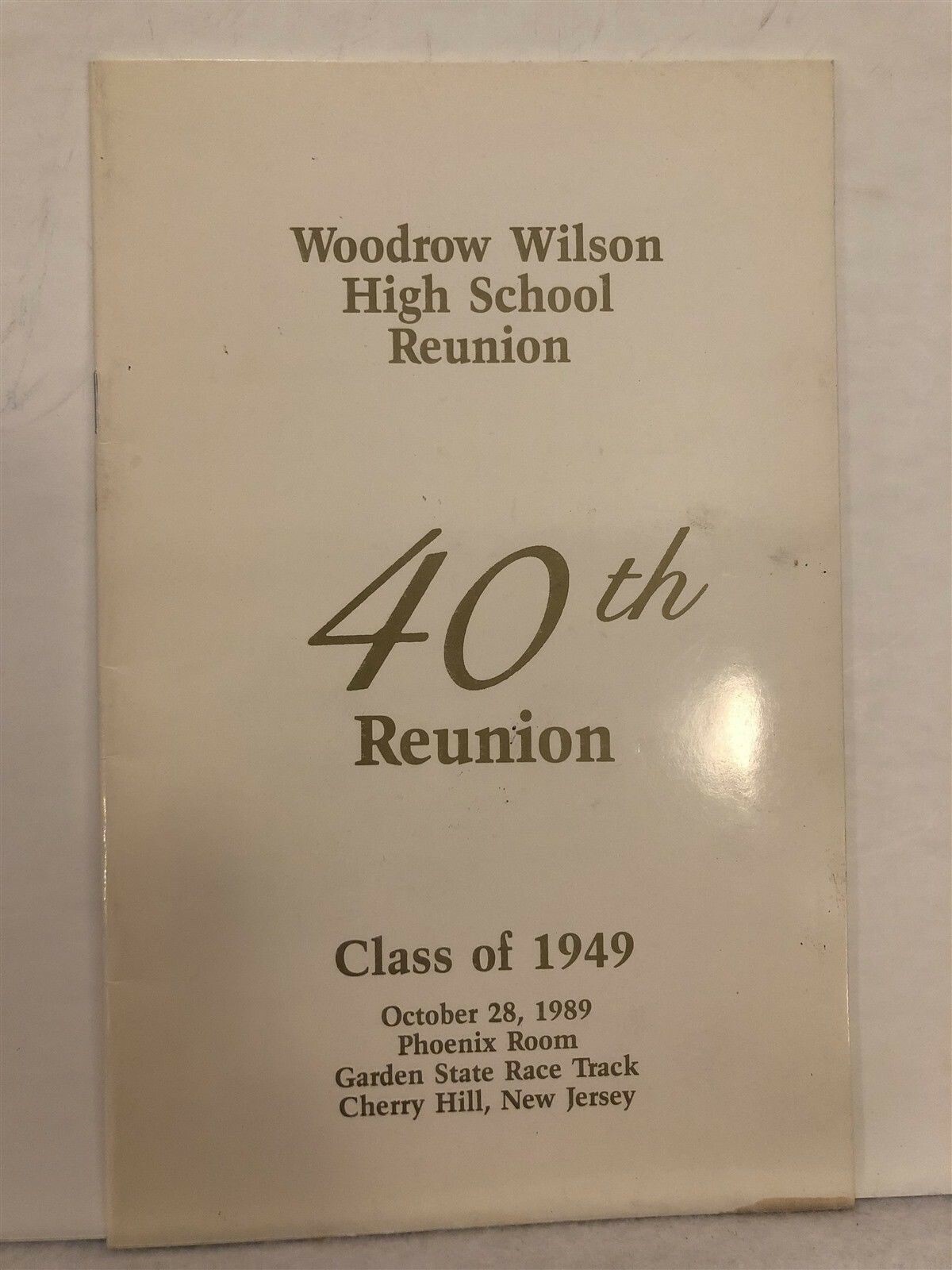 1949 Woodrow Wilson 40th Reunion Book Camden New Jersey NJ Vtg