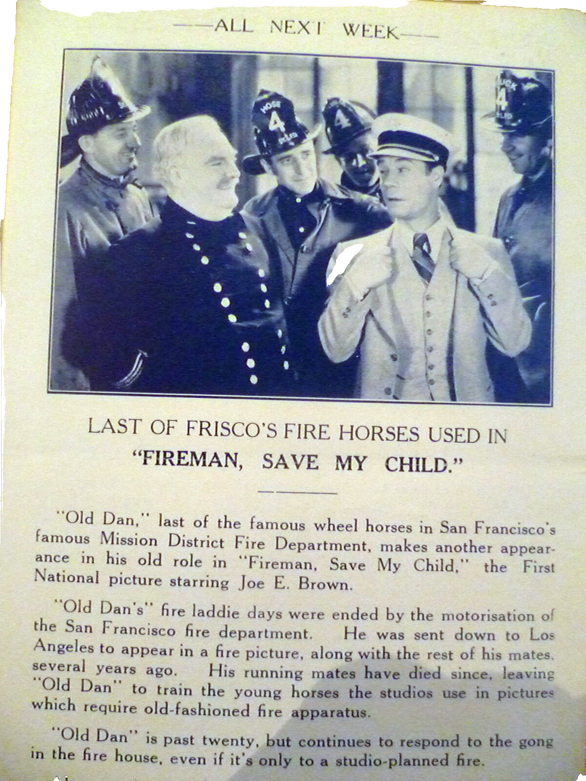 1932 Cinema Programme Tomorrow and Tomorrow Ruth Chatterton Paul Lukas Rob Ames