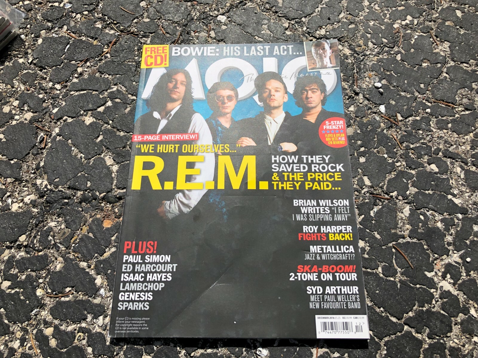 DEC 2016 MOJO vintage music magazine REM