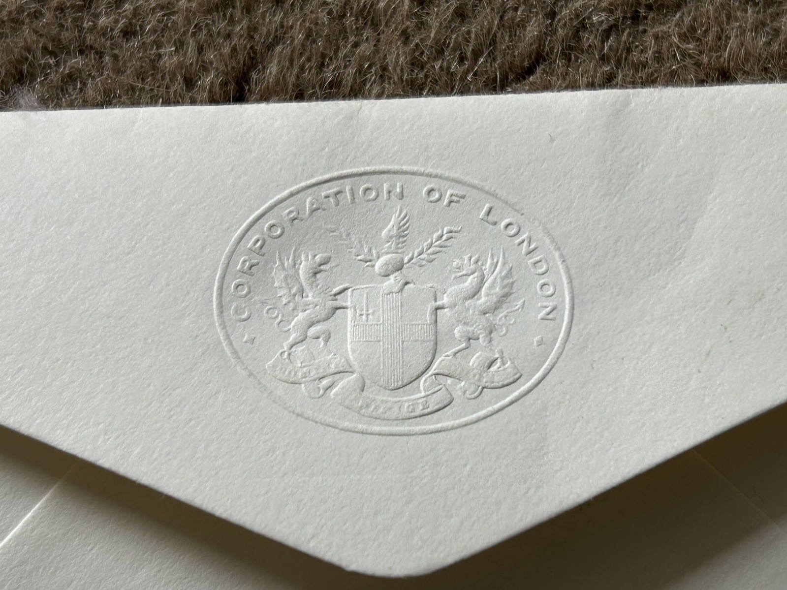Vintage Envelope (Unused) with CORPORATION OF LONDON embossed 6″ x 3.5″