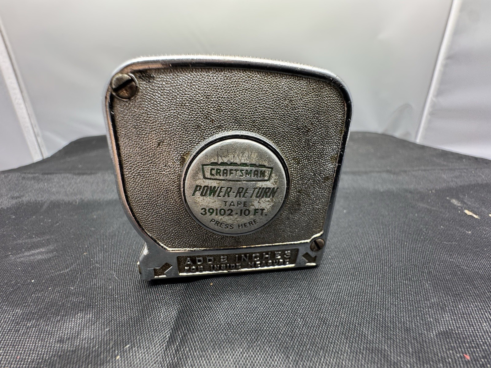 Vintage Craftsman 10 Ft Power Return Tape Measure #39102 Crown Logo USA MADE L2