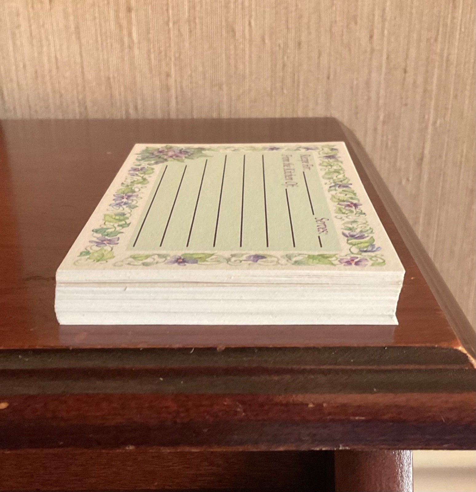 39 Vintage Recipe Cards Lined front & back 1993 Krown Publishing green front