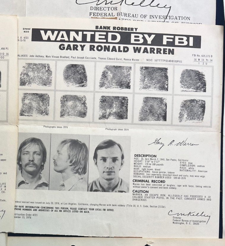 FBI Wanted Poster Collection 12 Vintage 1970s Crime Murder Hit Man Bank Robber