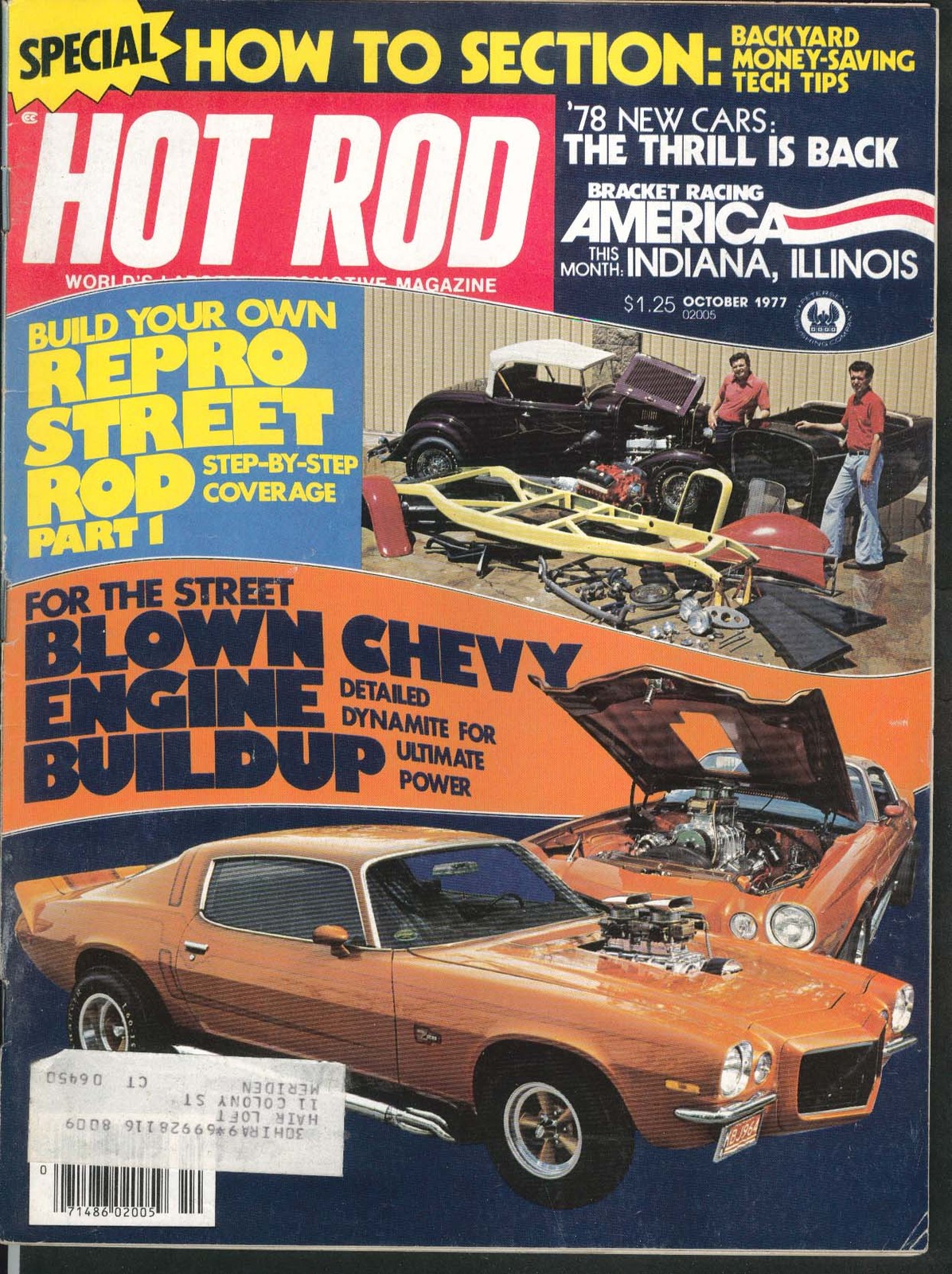 HOT ROD Rod Simpson Chevy II Engine Buildup Orange Juice Camaro 10 1977