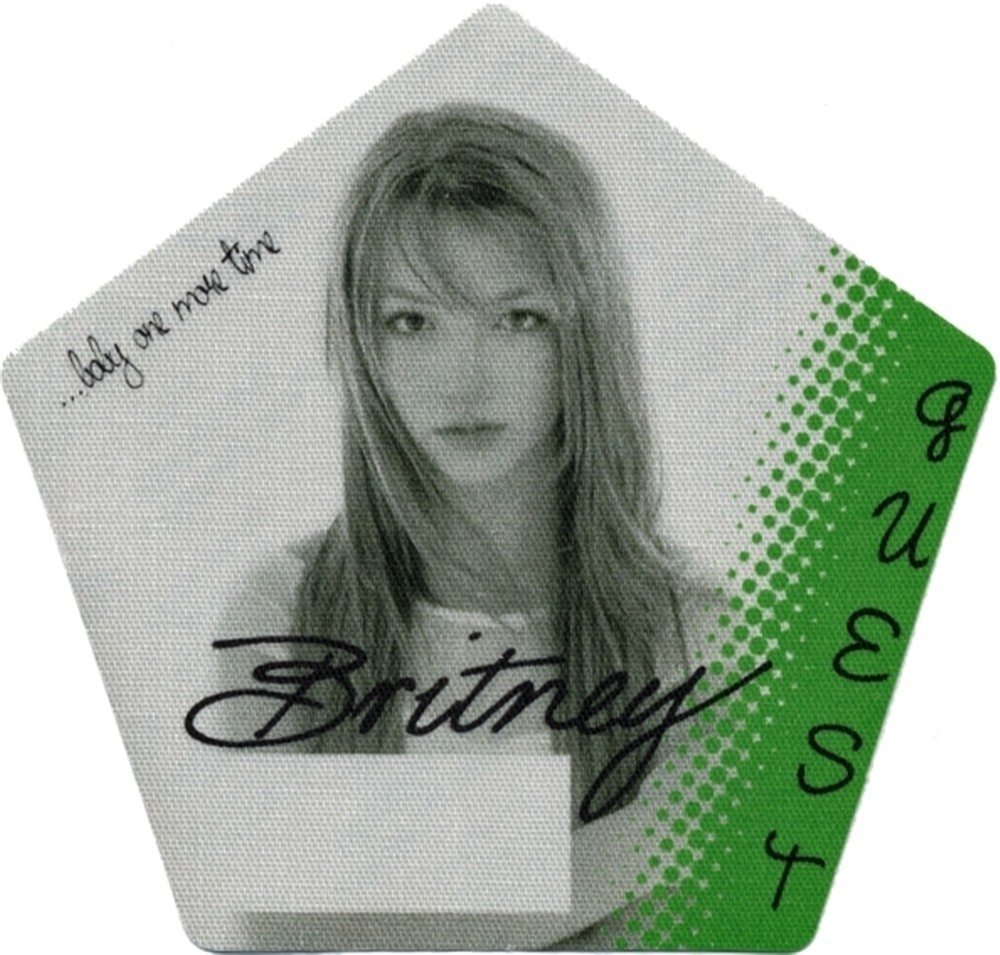 Britney Spears 1999 Baby One More Time concert tour Guest Backstage Pass