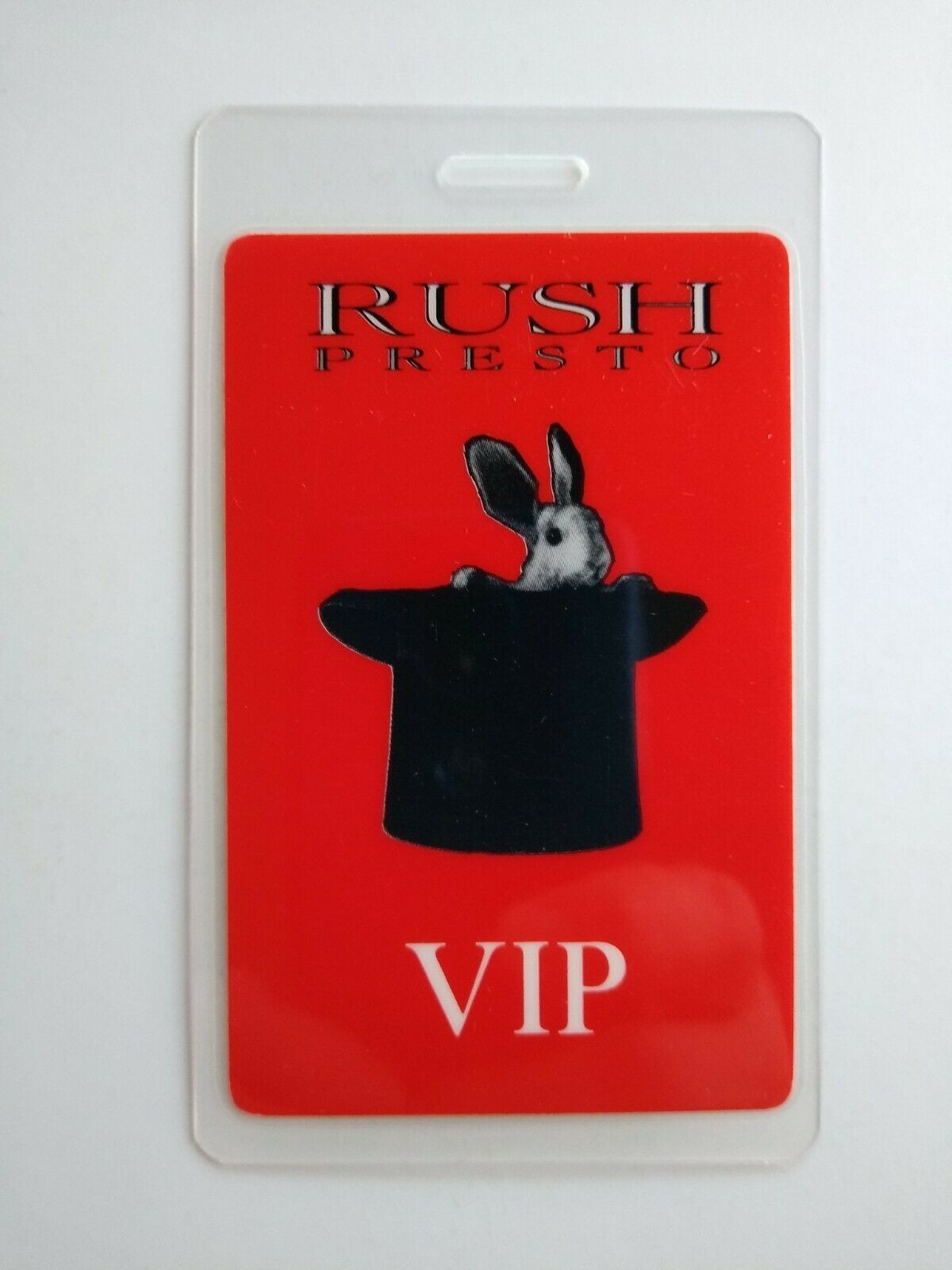Rush Presto Backstage Pass VIP Original 1990 Concert Tour Hard Rock Music Rabbit