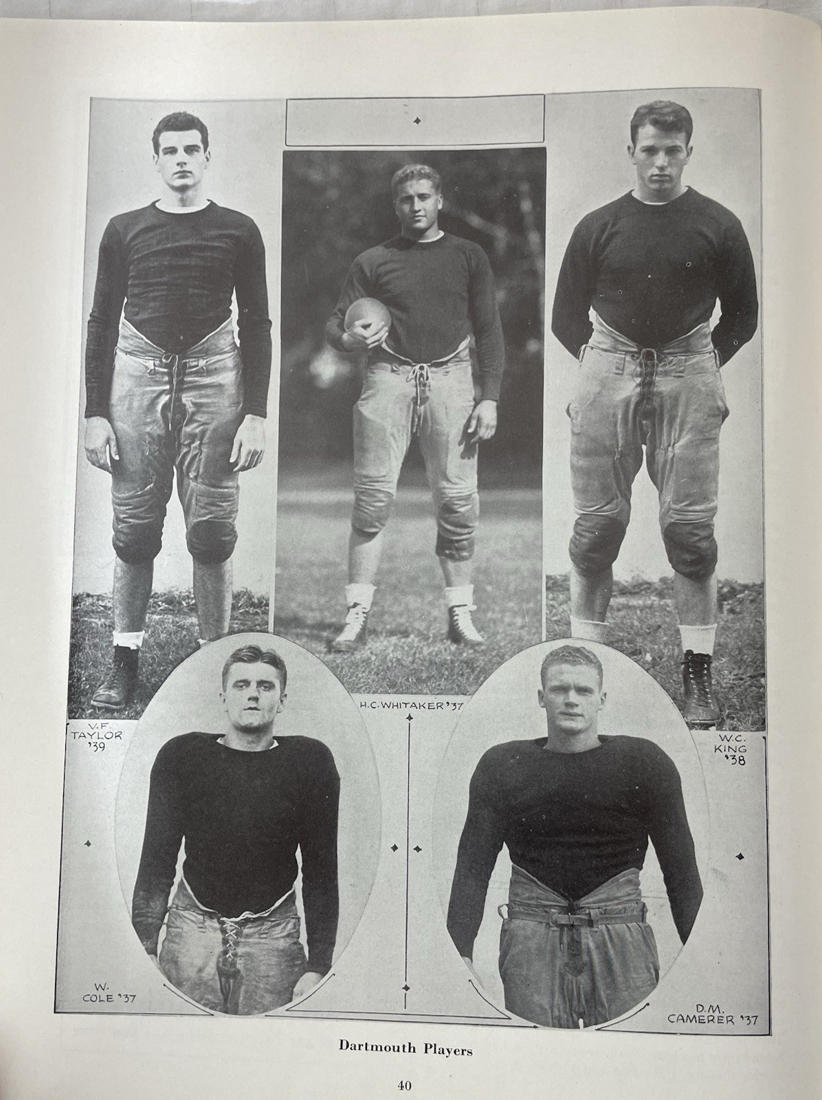 1936 FOOTBALL PROGRAM HARVARD CRIMSON Vs. DARTMOUTH INDIANS BIG GREEN IVY LEAGUE