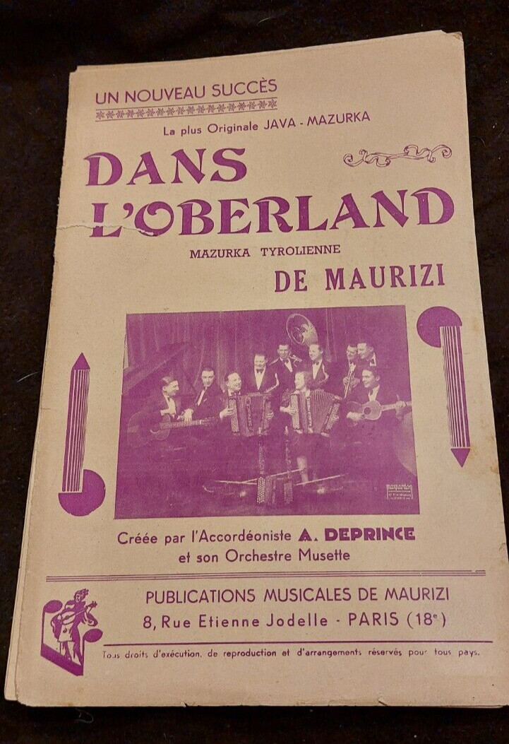 Partition In The Oberland Of Maurizi Sheet Music