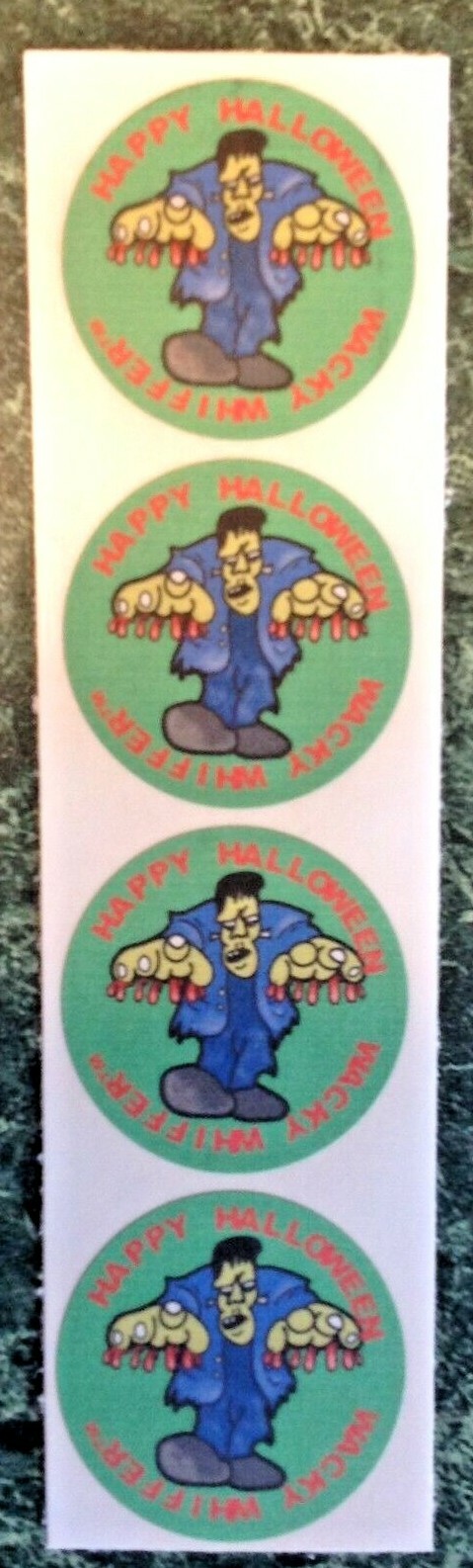 4 HALLOWEEN Wacky Whiffers Matte MAX SCENT Scratch & Sniff Stickers MONSTER JAM