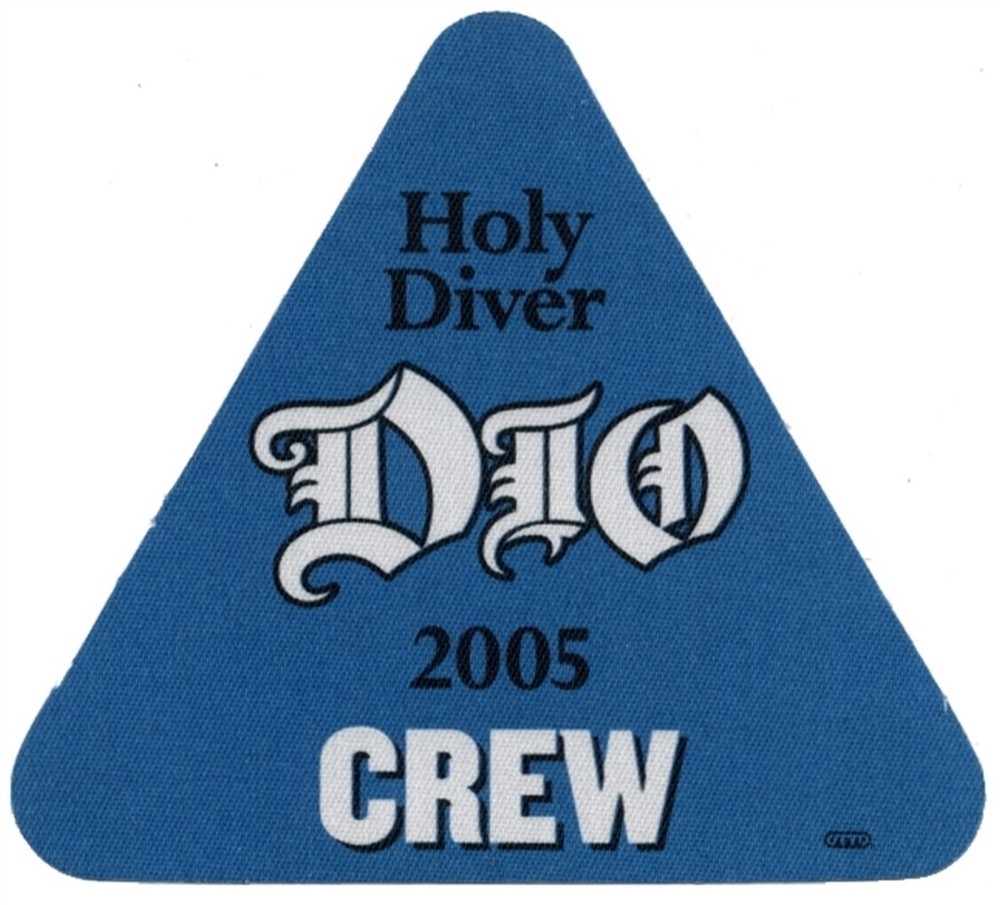 Dio 2005 Holy Diver concert tour memorabilia Working Crew Backstage Pass