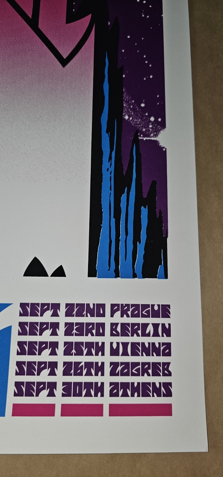 Pearl Jam Official 2006 Europe Tour Brad Klausen Poster Screen Print Vedder