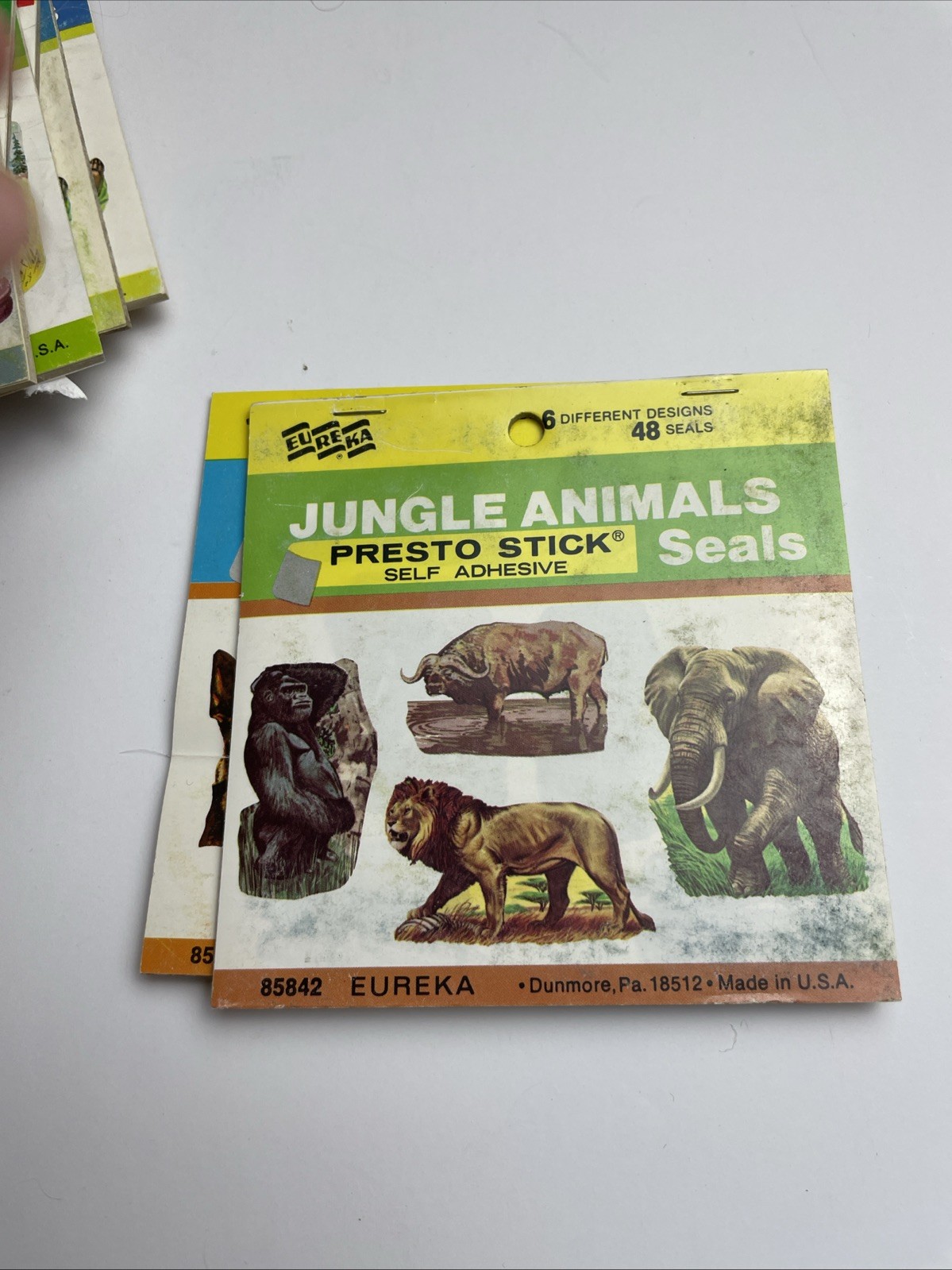 Vintage Lot Of Seals Eureka ANIMALS Dogs Jungle Cats Horse Birds Cute Etc