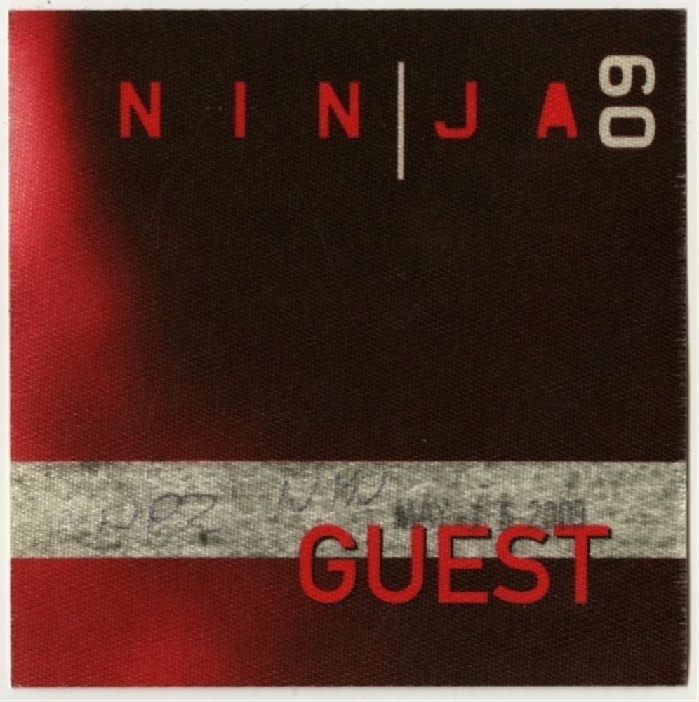 Nine Inch Nails 2009 concert tour Band Guest Backstage Pass