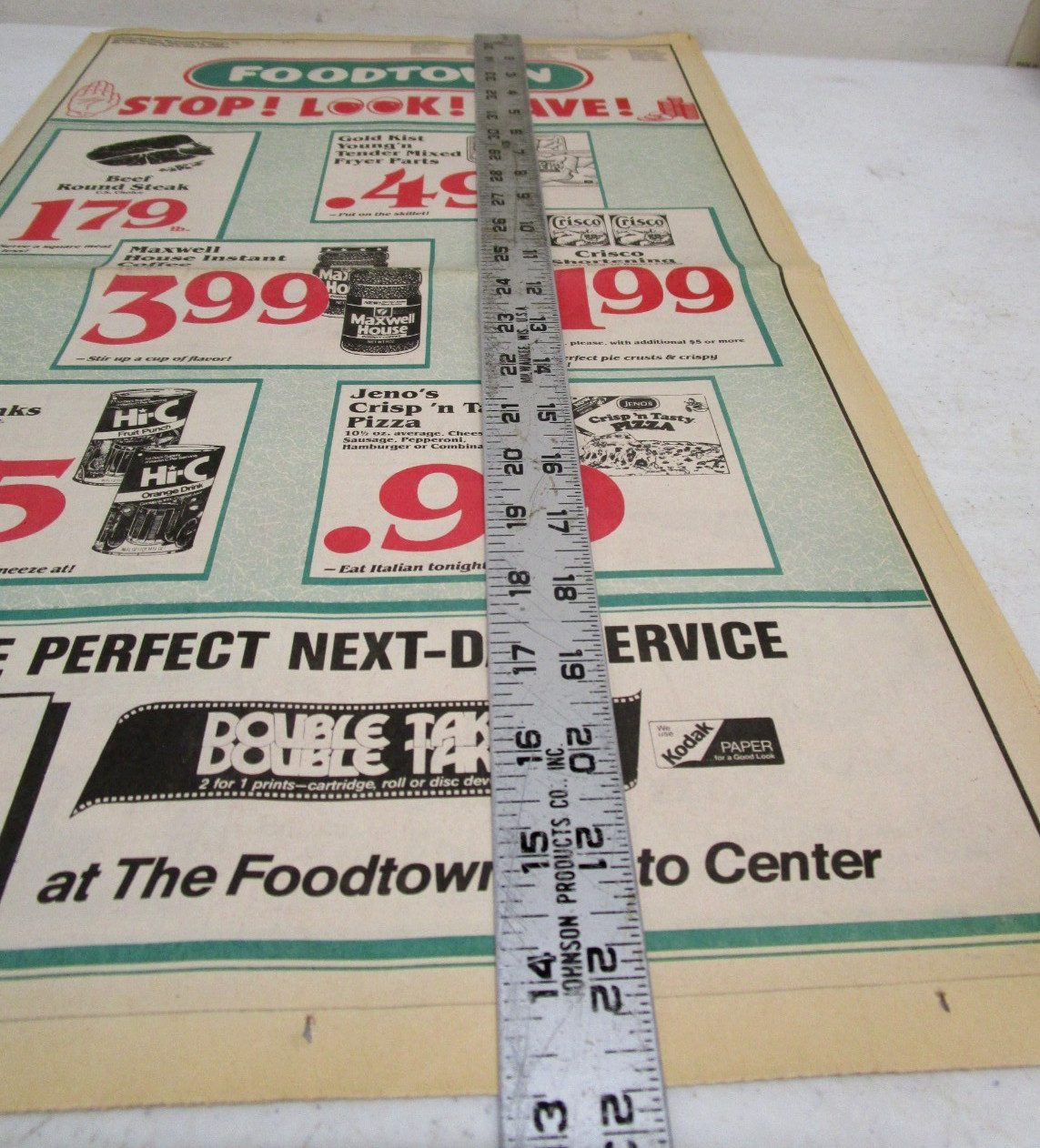 1985 VINTAGE 1980’s FOODTOWN GROCERY STORE ADVERTISING SALES NEWSPAPER CATALOG
