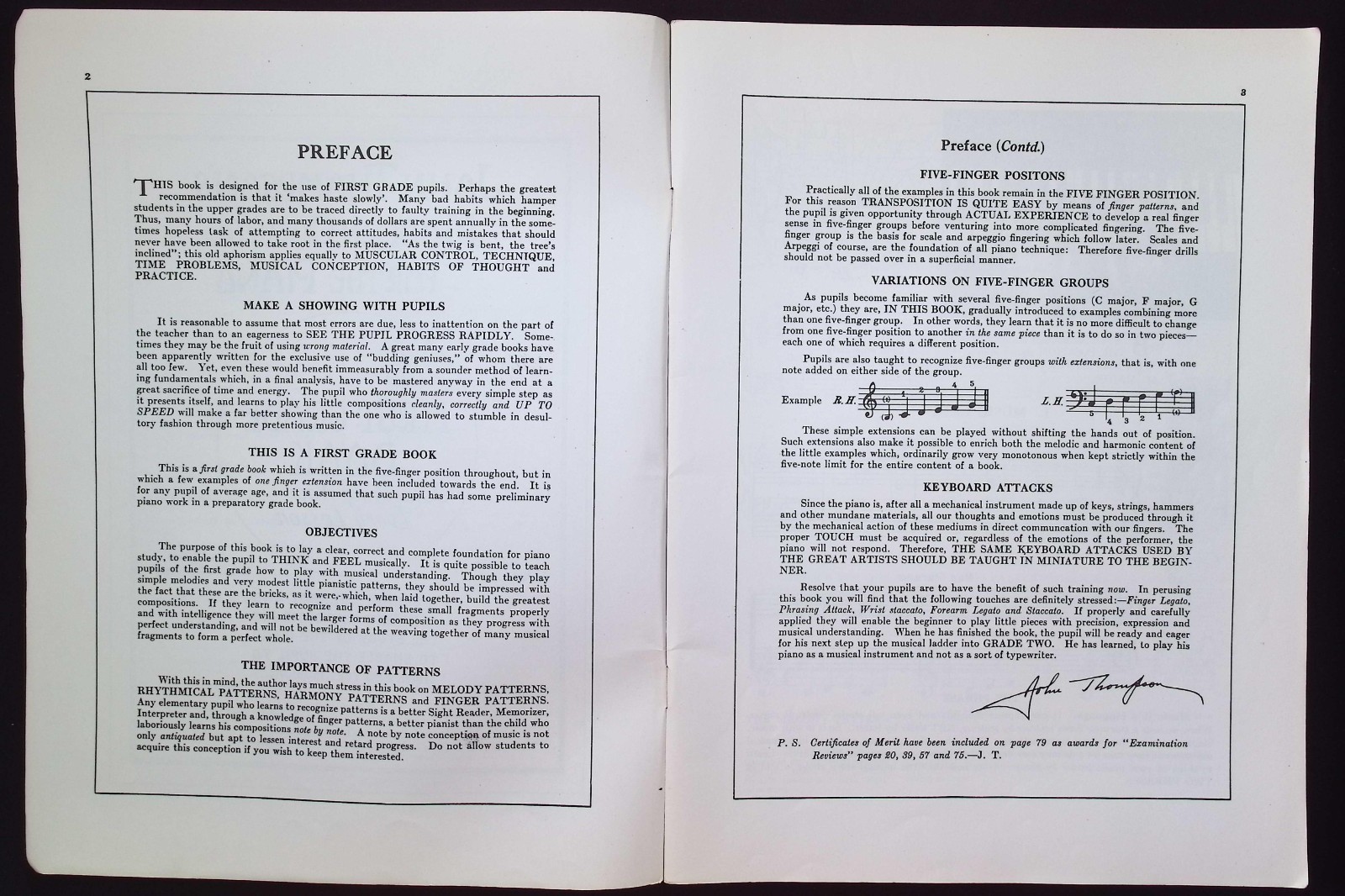 John Thompson’s Modern Course for the Piano : First Grade Book, Allans Music