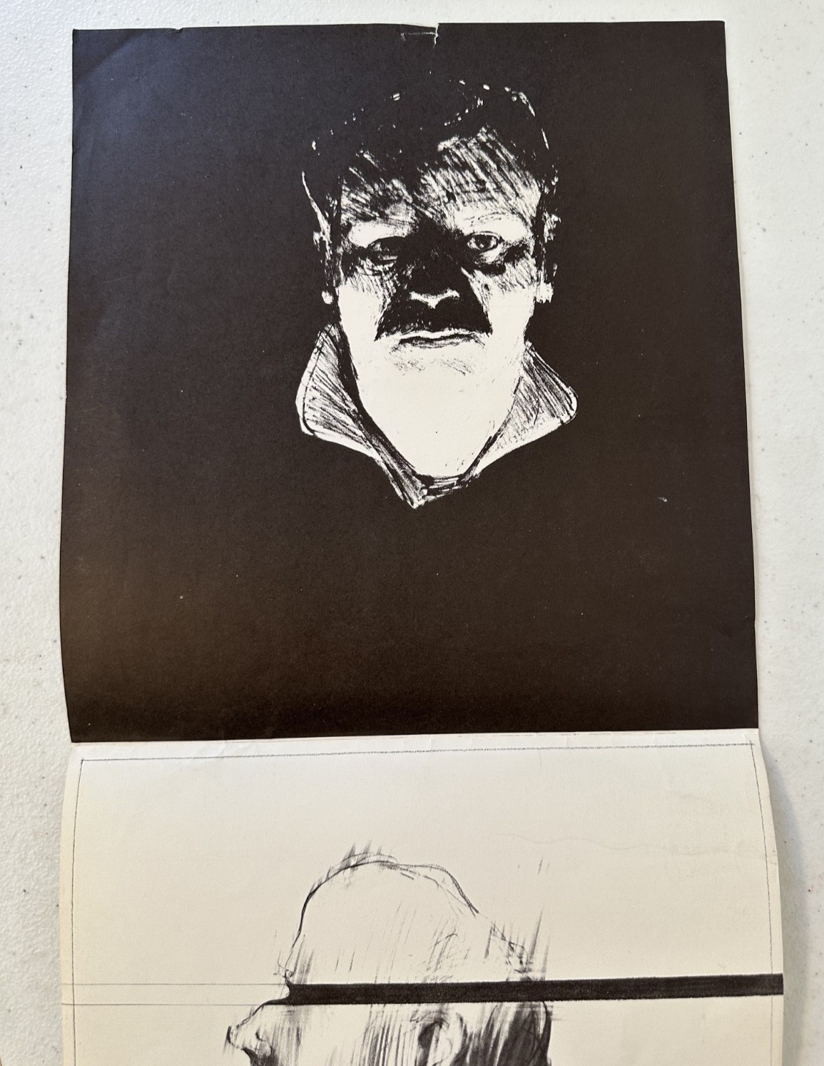 Richard McLean Robert Bechtle 1964 Berkeley Gallery exhibit flyer Rainbow RB