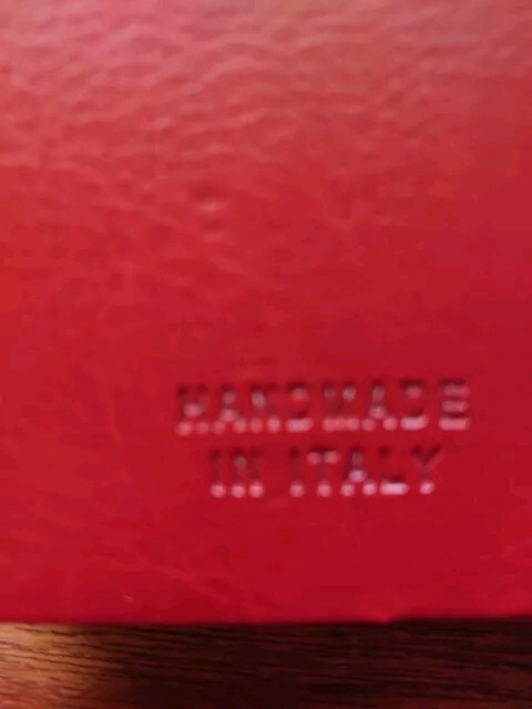 Leather Notebook. Italian. Lined.14x10x2 Cm. Various Colours. Vintage Style