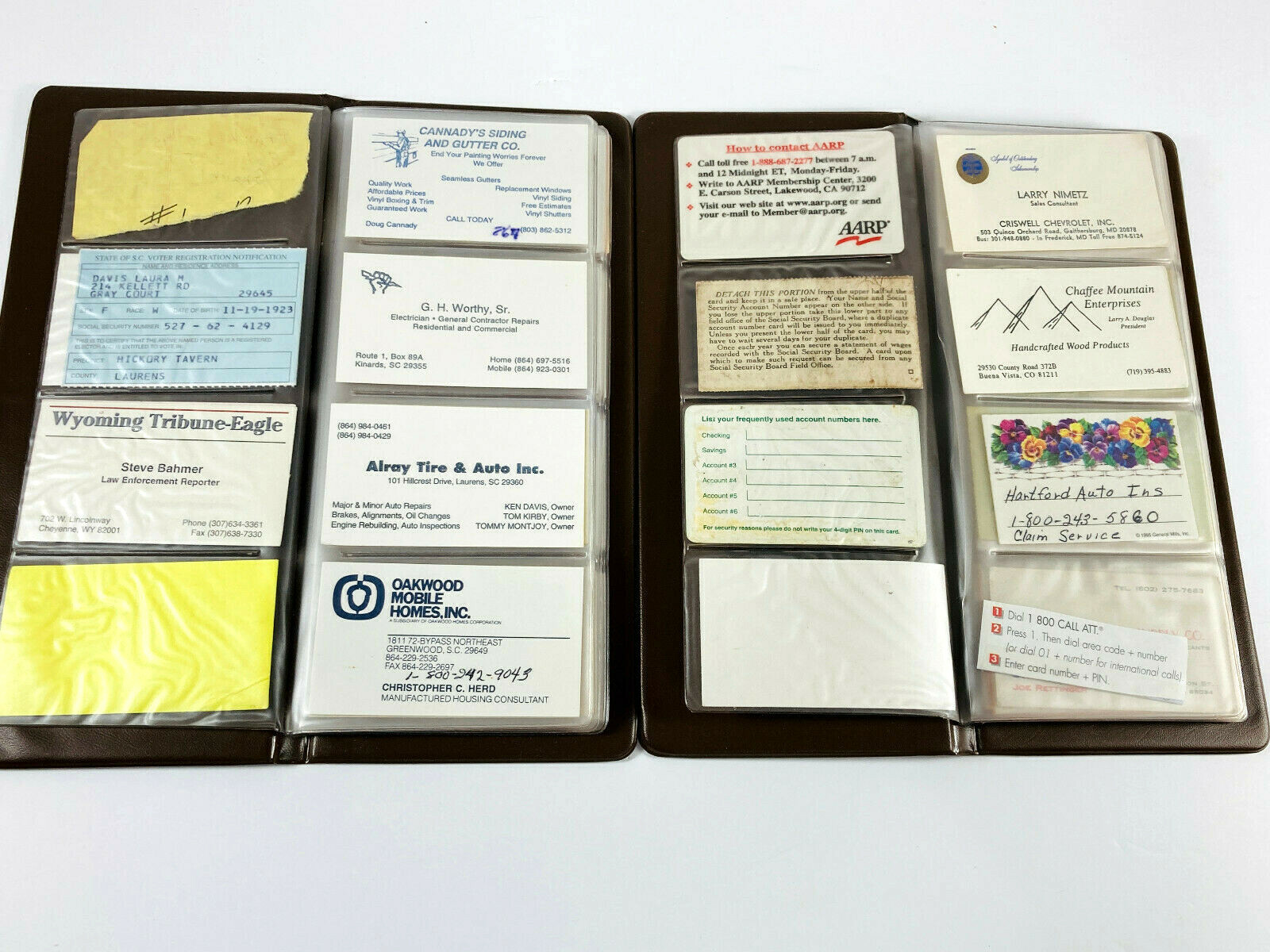 Lot (150+) Vintage South Carolina SC Business Cards advertising 70s 80s 90s