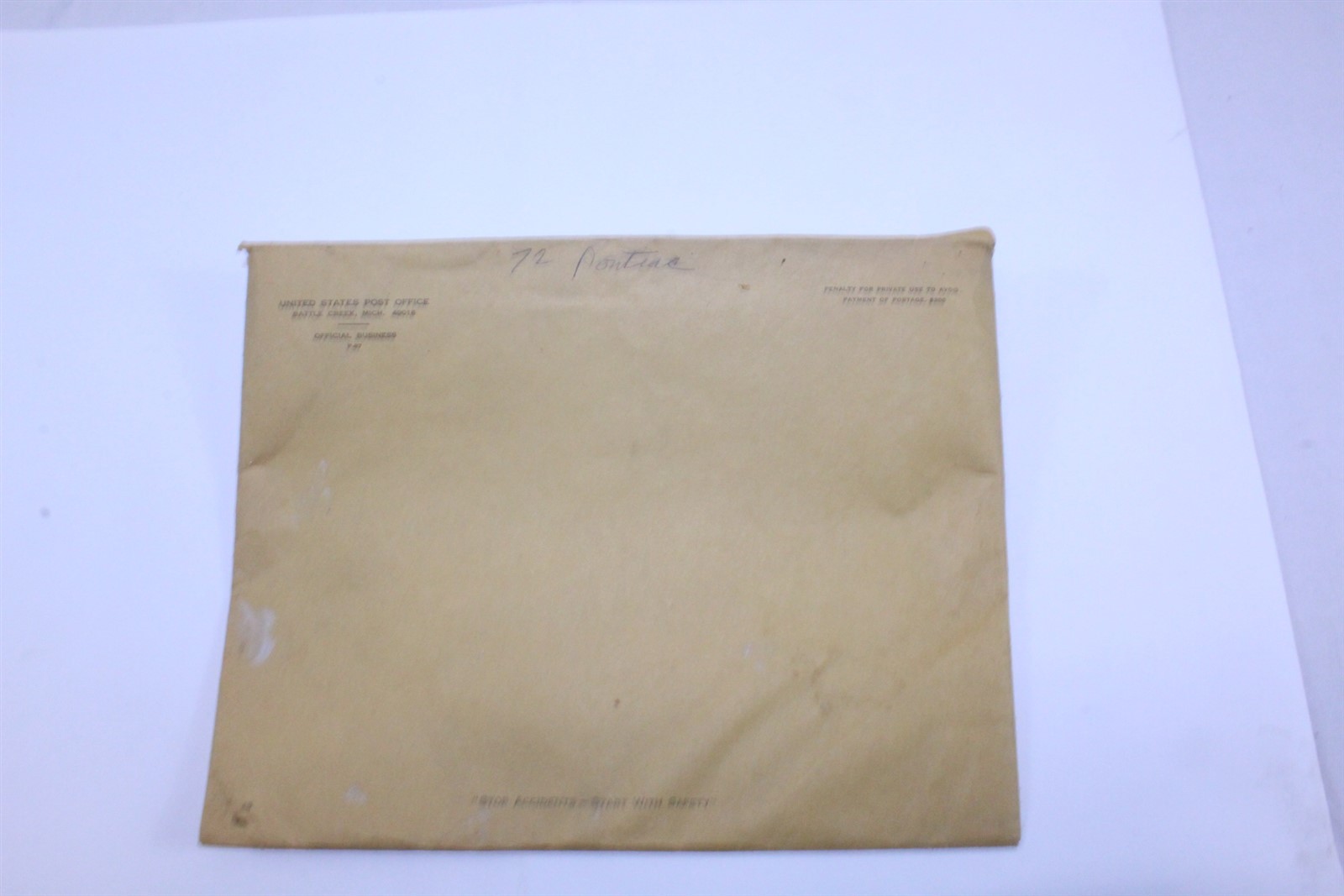 1972 Pontiac Brochure & Original Window Sticker From 4 Door Sedan Catalina