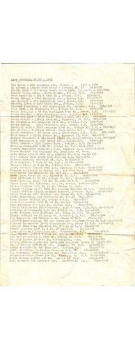 Camp Boiberik Staff List 1963 Jewish Americana Ephemera NY Catskills Roster