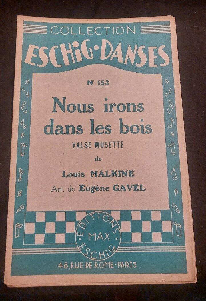 Partition We Will Go Into The Woods Waltz Musette Malkine Sheet Music