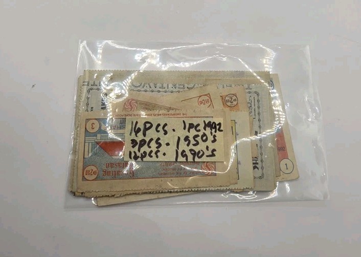 1950s-1990s Philippines Paper Collectible Vintage Sweepstakes.Lot Of 16.Used.