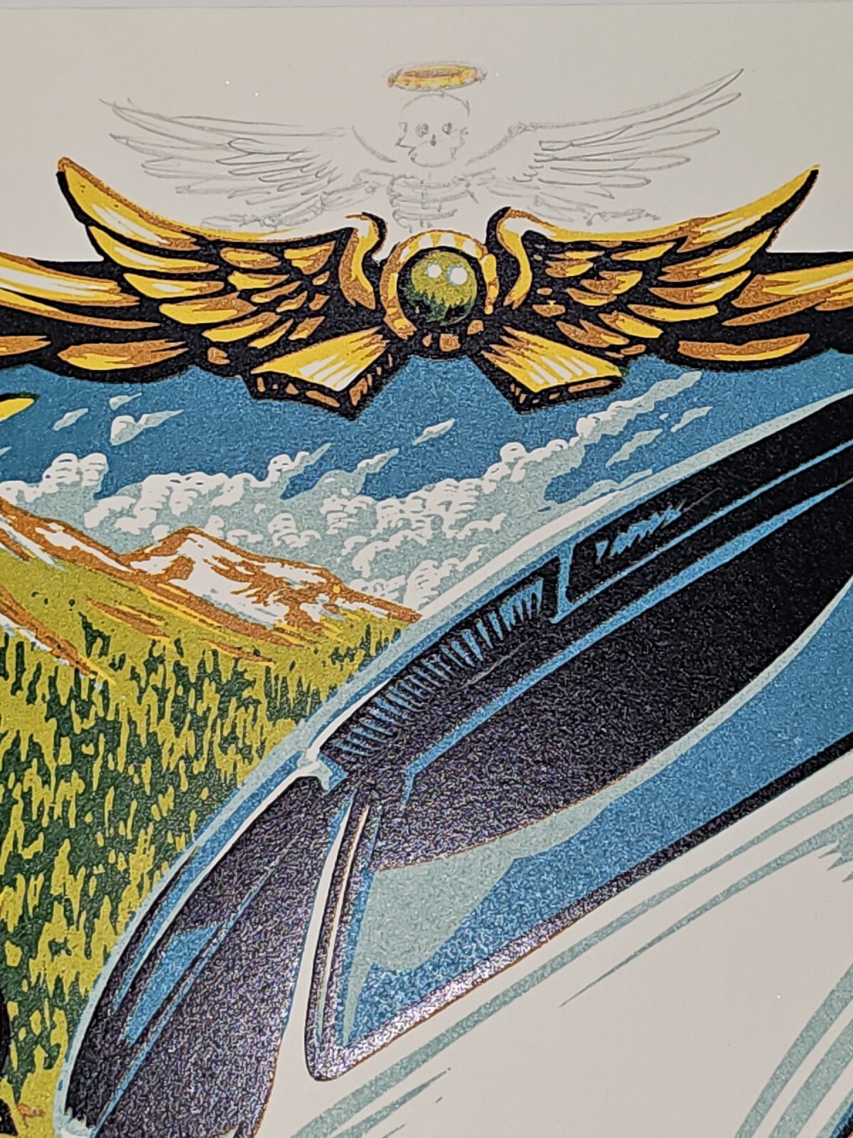 Pearl Jam Ride Fest 2016 AJ Masthay Doodled S/N AE Poster ScreenPrint Telluride