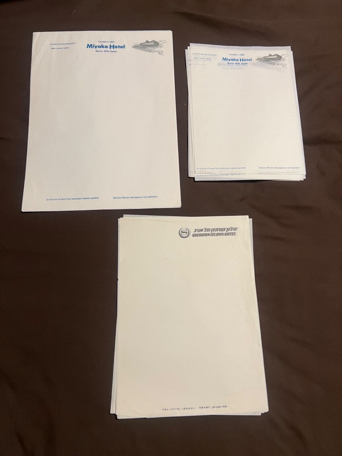 LETTERHEAD ONION SKIN STATIONERY HOTEL JAPAN UNUSED 15 SHEETS VINTAGE