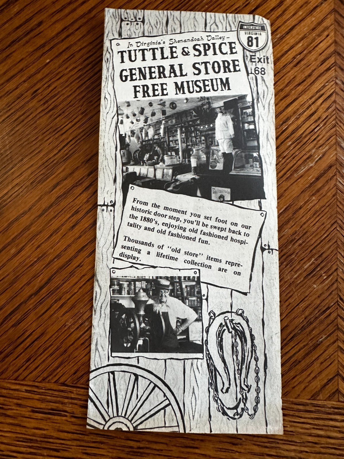 Tuttle & Spice General Store Brochure Shenandoah Caverns VA 1980s